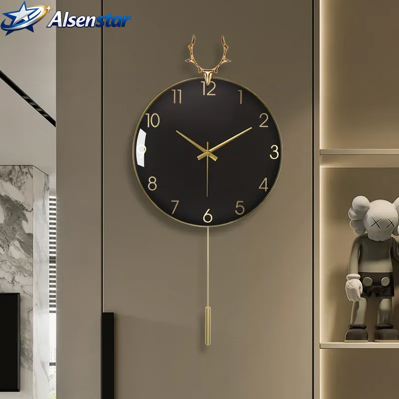 Luxury Watch House - Nordycki luksusowy zegar ścienny do domu,
