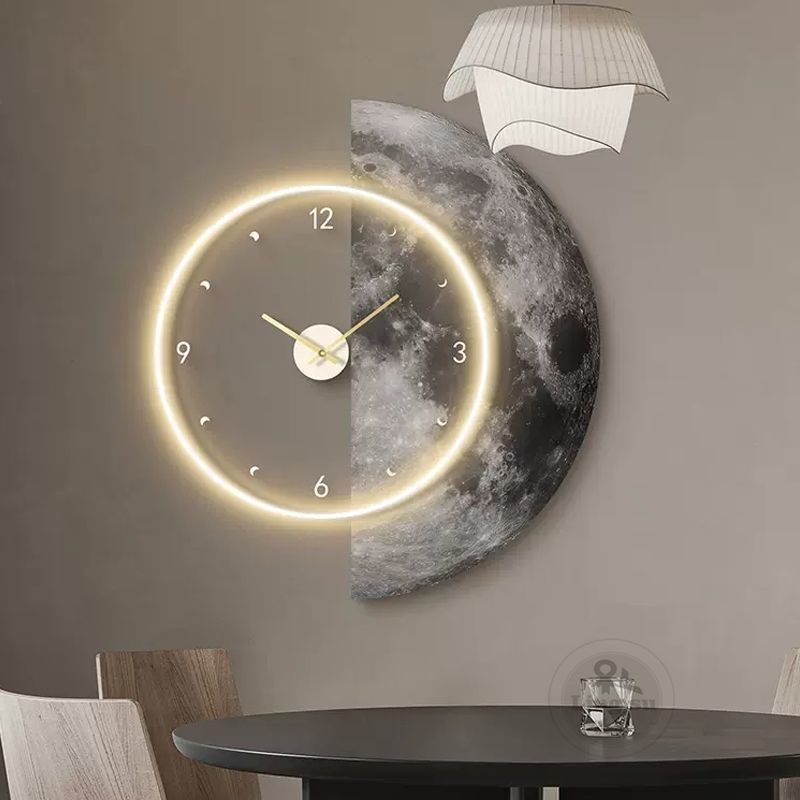 Luxury Watch House - Luksusowy Zegar Ścienny Nowoczesny LED Zegarek