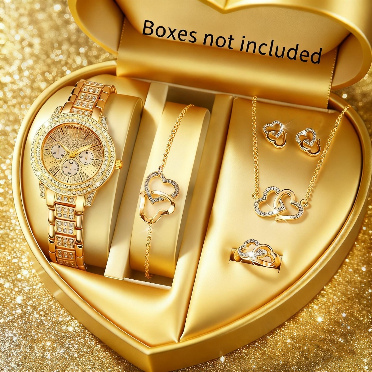 Luxury Watch Case Travel - 6 SZTUK Luksusowy Zestaw Biżuterii z