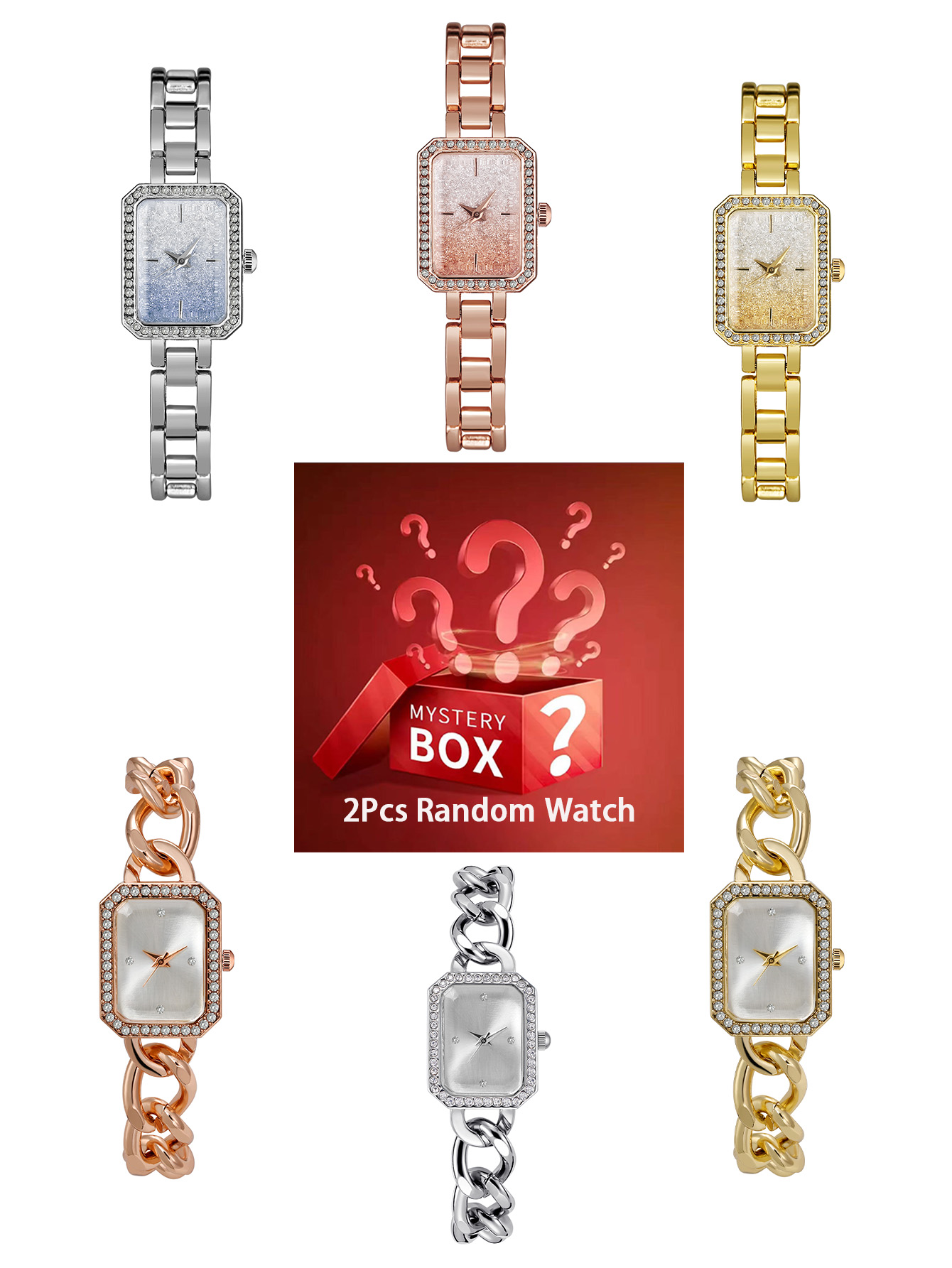 Luxury Watch For - 2 sztuki damskich zegarków mystery box