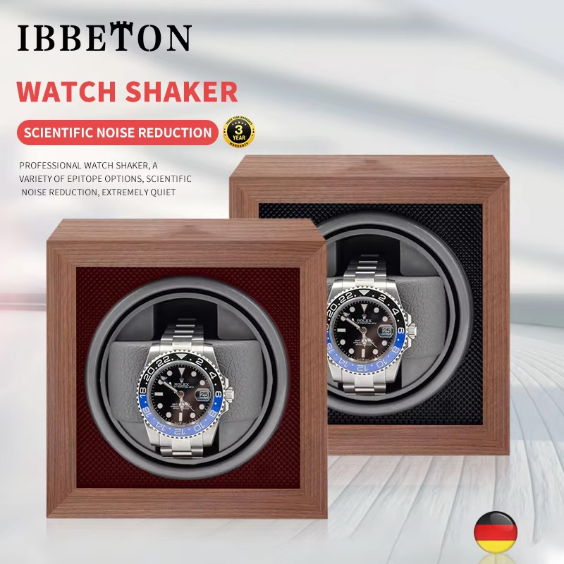 Luxury Watch Collection Box - IBBETON Luksusowa drewniana nakręcarka do zegarków