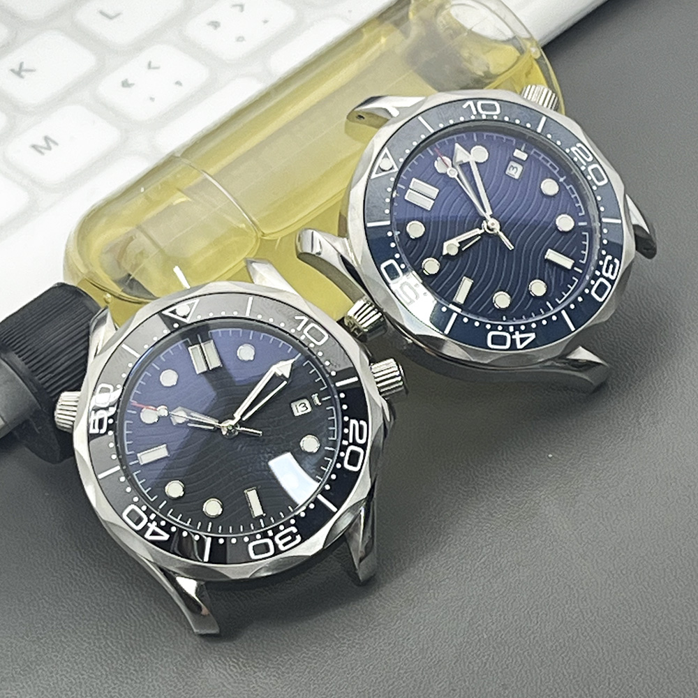 Luxury Watch Omega - Męski zegarek mechaniczny ze stali nierdzewnej,