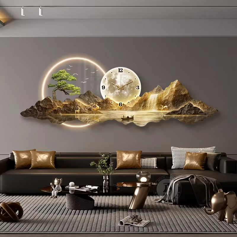 Luxury Watch House - Projekt luksusowe zegary ścienne salon Led