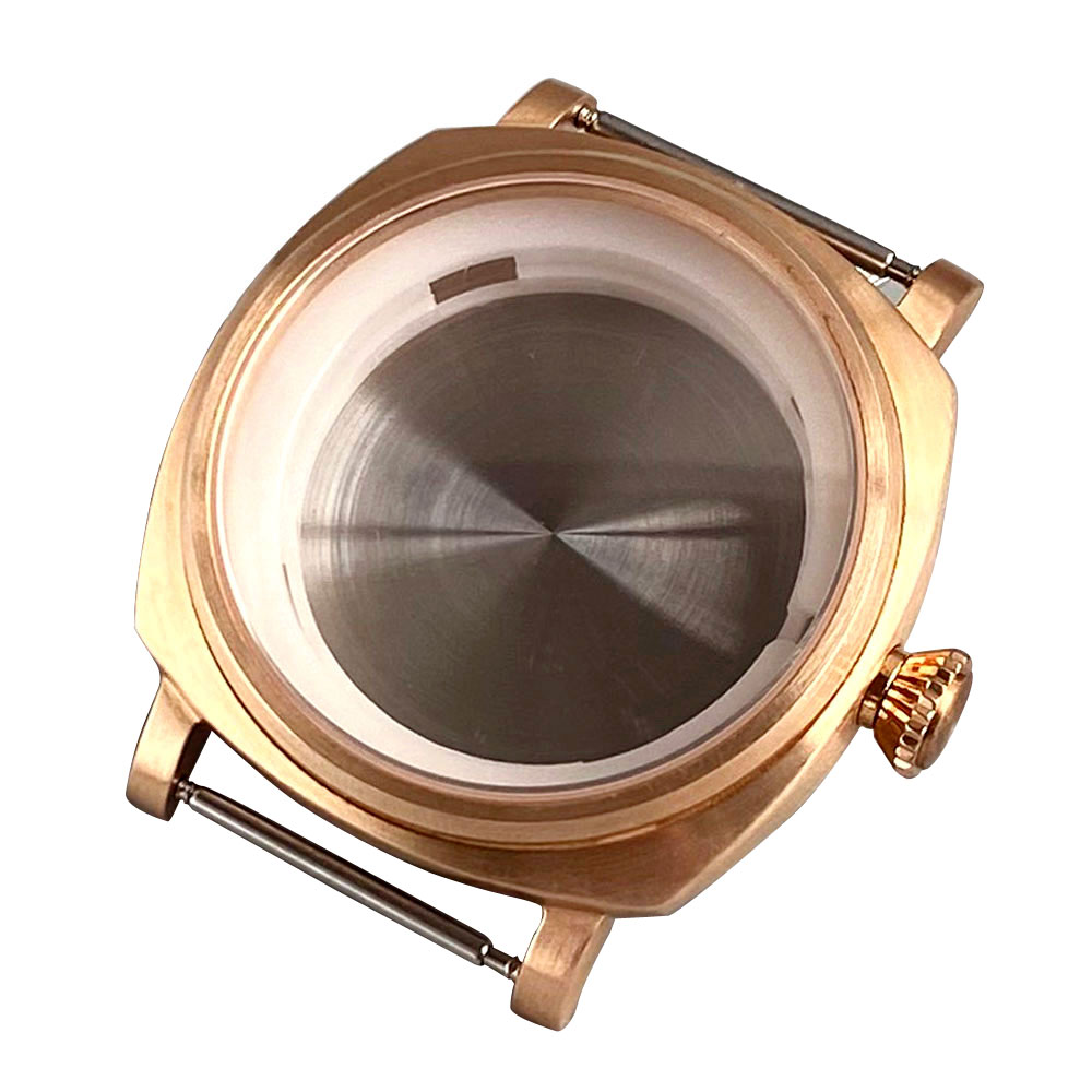 Bronze Case Watch - 42mm Brązowa Koperta Kwadratowa CUSN8 Pasująca