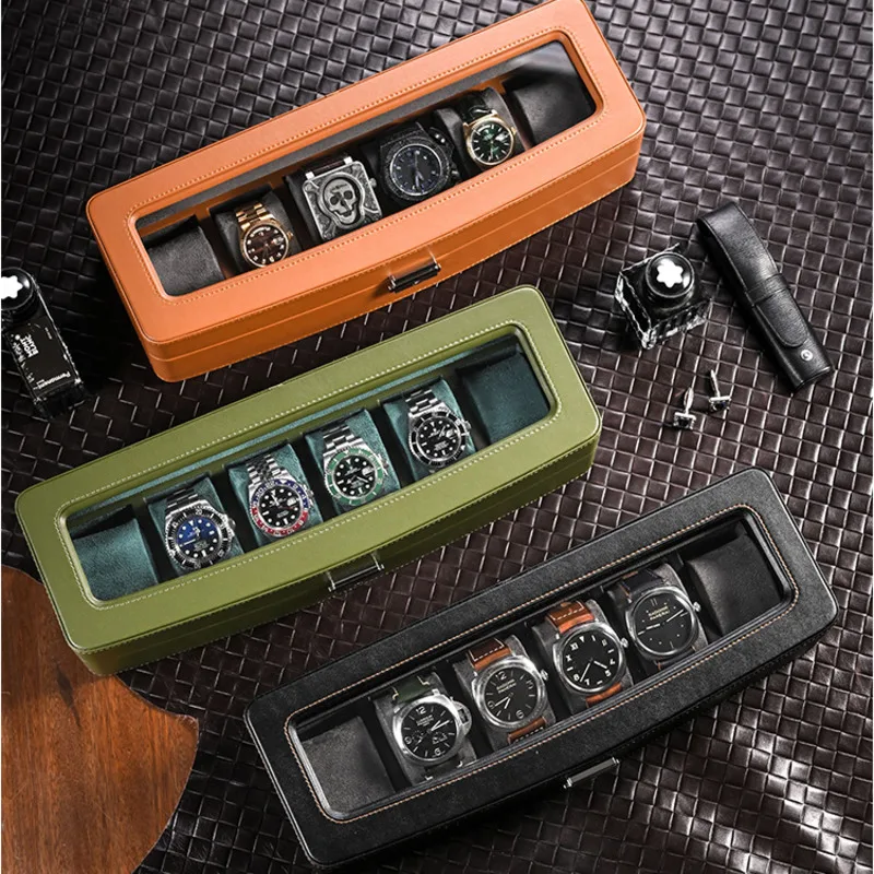 Luxury Watch Collection Box - Lekkie, luksusowe skórzane pudełko z organizerem