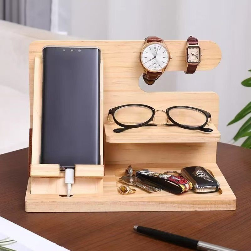 Luxury Watch House - Stolik nocny z drewna orzechowego w