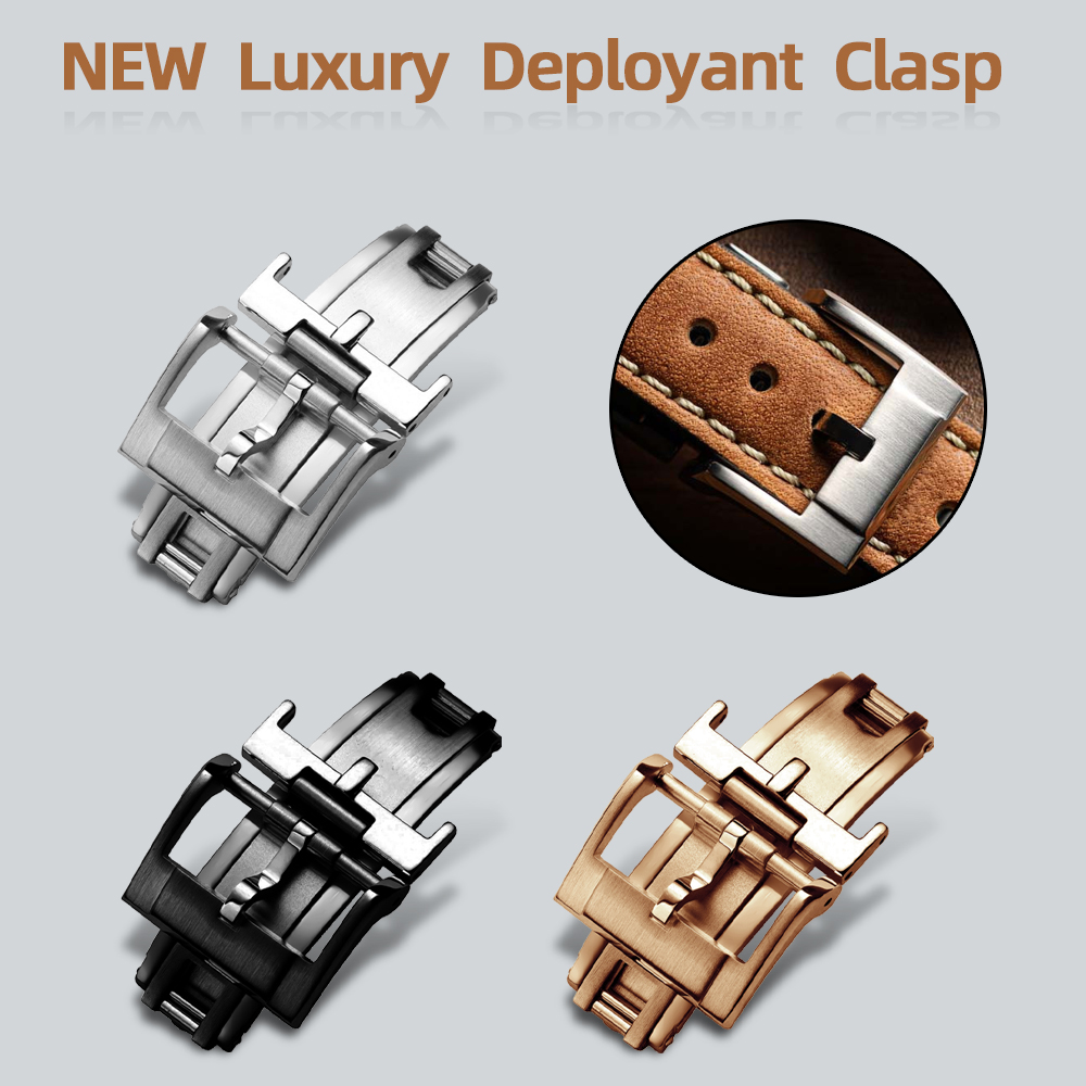 Luxury Watch Online - Nowy Luksusowy Zapięcie Zatrzaskowe 16mm 18mm