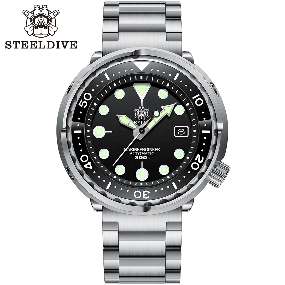 Seiko Watch Prospex - STEELDIVE oficjalny SD1975 modny zegarek z