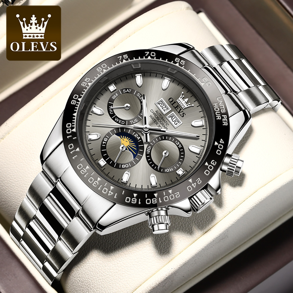 Luxury Watch Omega - OLEVS 6654 luksusowy męski zegarek chronograf