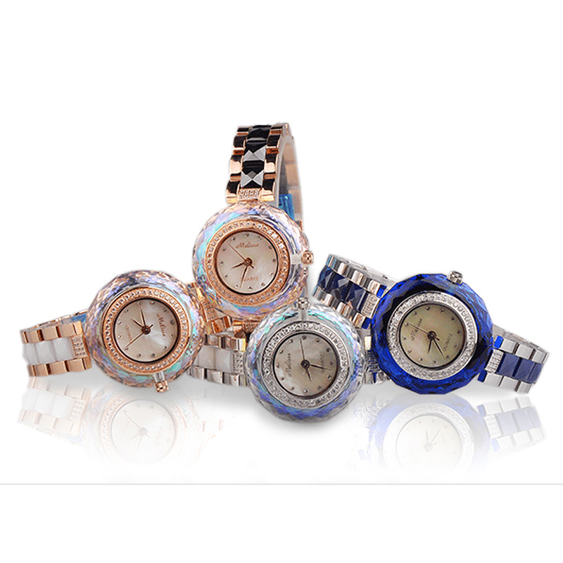 Luxury Watch On Sale - Sprzedaż!!! Rabat Melissa ceramiczny kryształ obracanie
