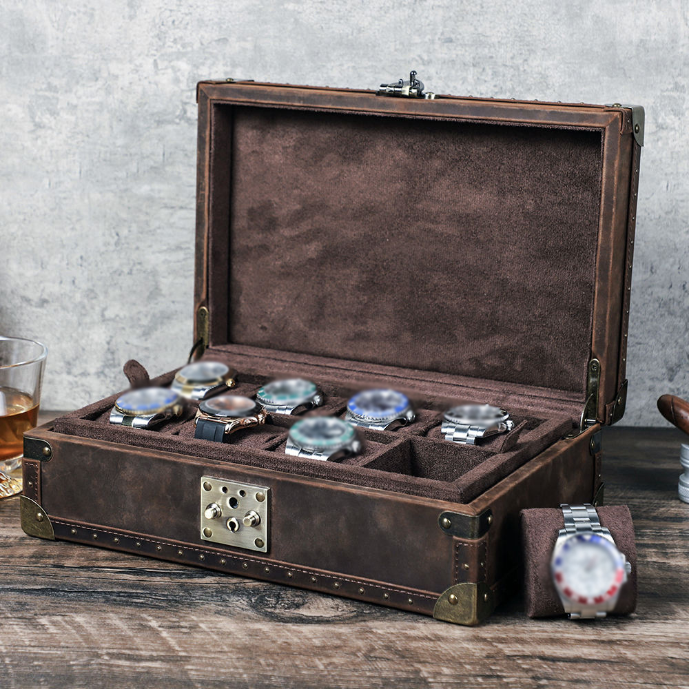 Luxury Watch Case Travel - CONTACT'S FAMILY 8 Skórzane Etui na