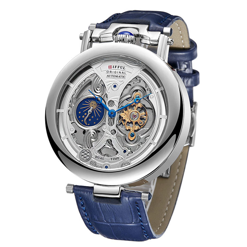 Tourbillon Movement Watch - Nowe mody Hollow automatyczne zegarki mechaniczne