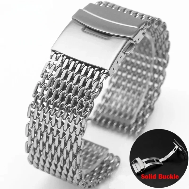 Luxury Watch Class - 18/20/22/24mm siatka solidny pasek do zegarka