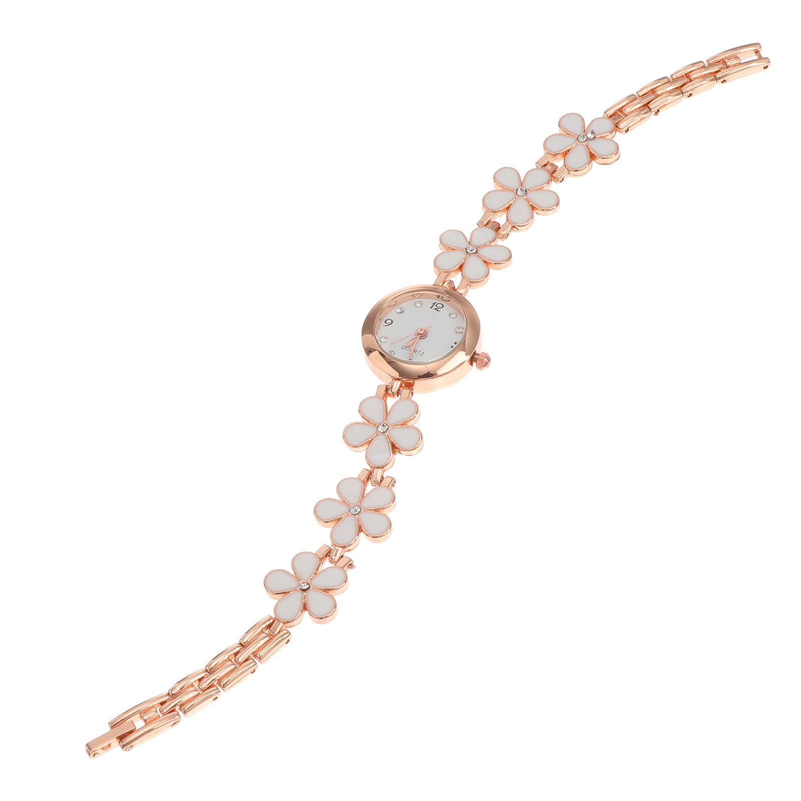 Luxury Watch For - Elegancki zegarek na bransolecie z kryształowym