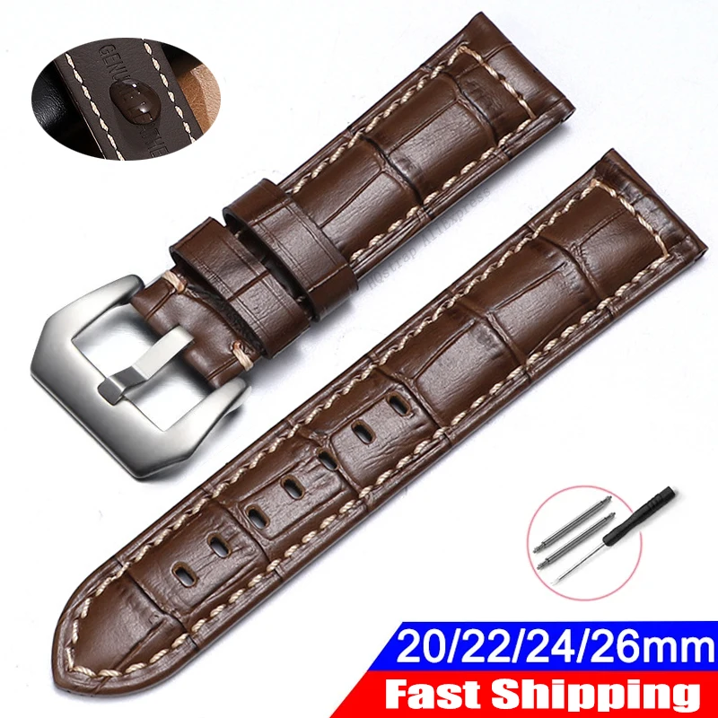 Luxury Watch Panerai - Skórzany uniwersalny pasek zamienny do zegarka