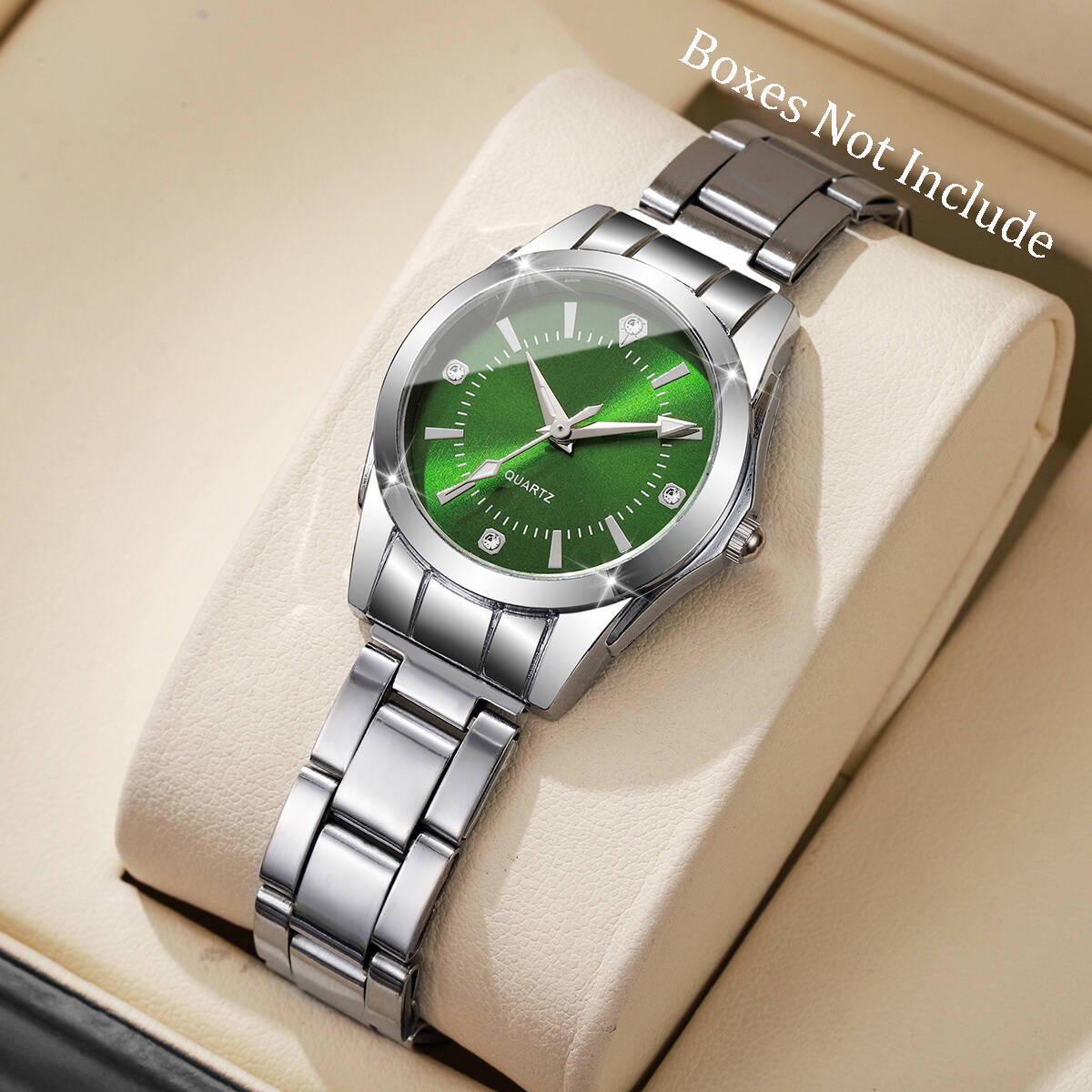 Luxury Watch Case Travel - Luksusowe damskie zegarki z cyrkoniami, codzienne
