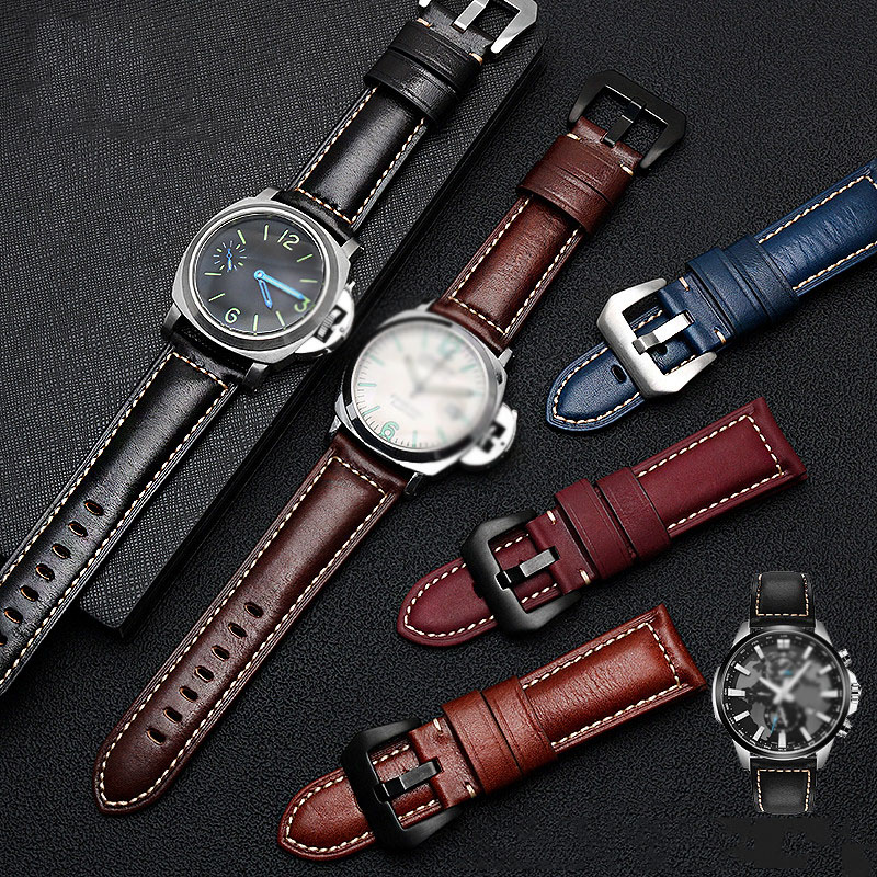 Luxury Watch Panerai - Luksusowy włoski pełne ziarno Vintage prawdziwy