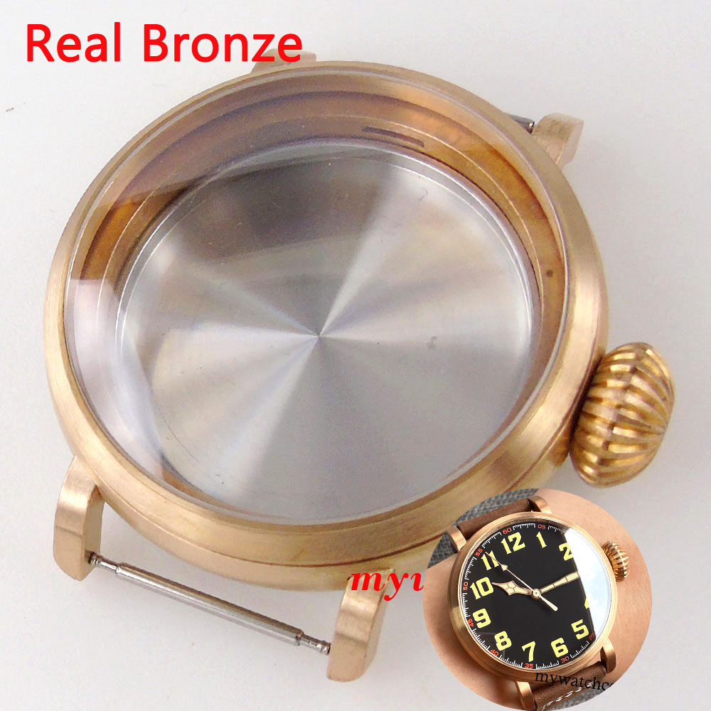 Bronze Case Watch - 100m wodoodporny nowy duży Cusn8 46mm