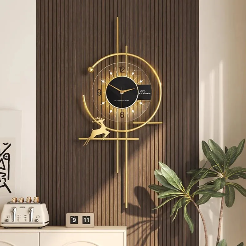 Luxury Watch House - Popularny Zegar Ścienny do Jadalni Minimalistyczny