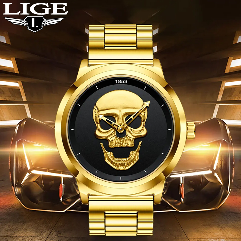 Luxury Watch Collection Box - LIGE Top luksusowa marka kwarcowy zegarek