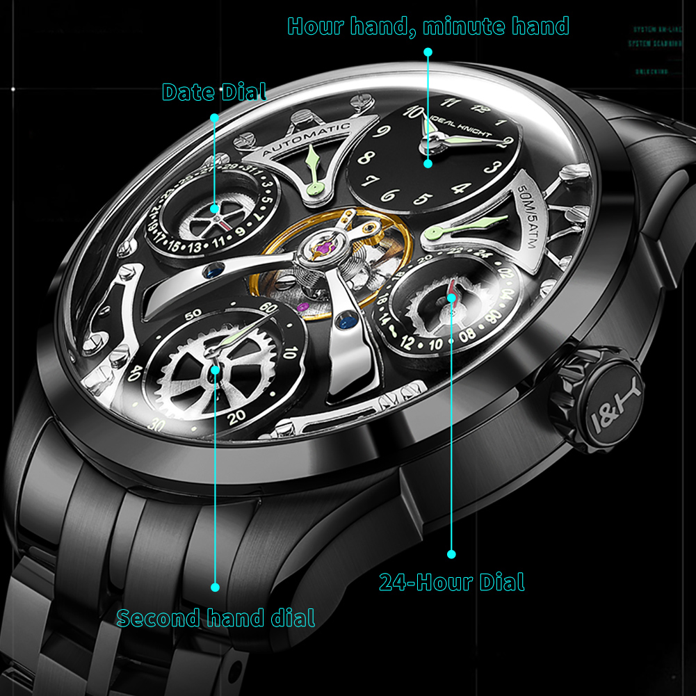 6820 IDEAL KNIGHT Luksusowy Or – Tourbillon Movement Watch recenzja i cena