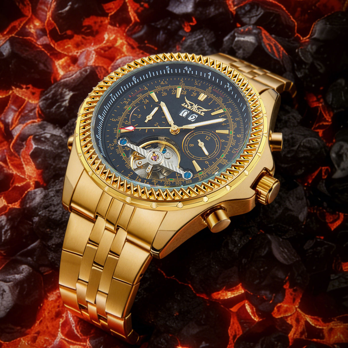 Wysokiej klasy luksusowy wielo – Tourbillon Movement Watch recenzja i cena