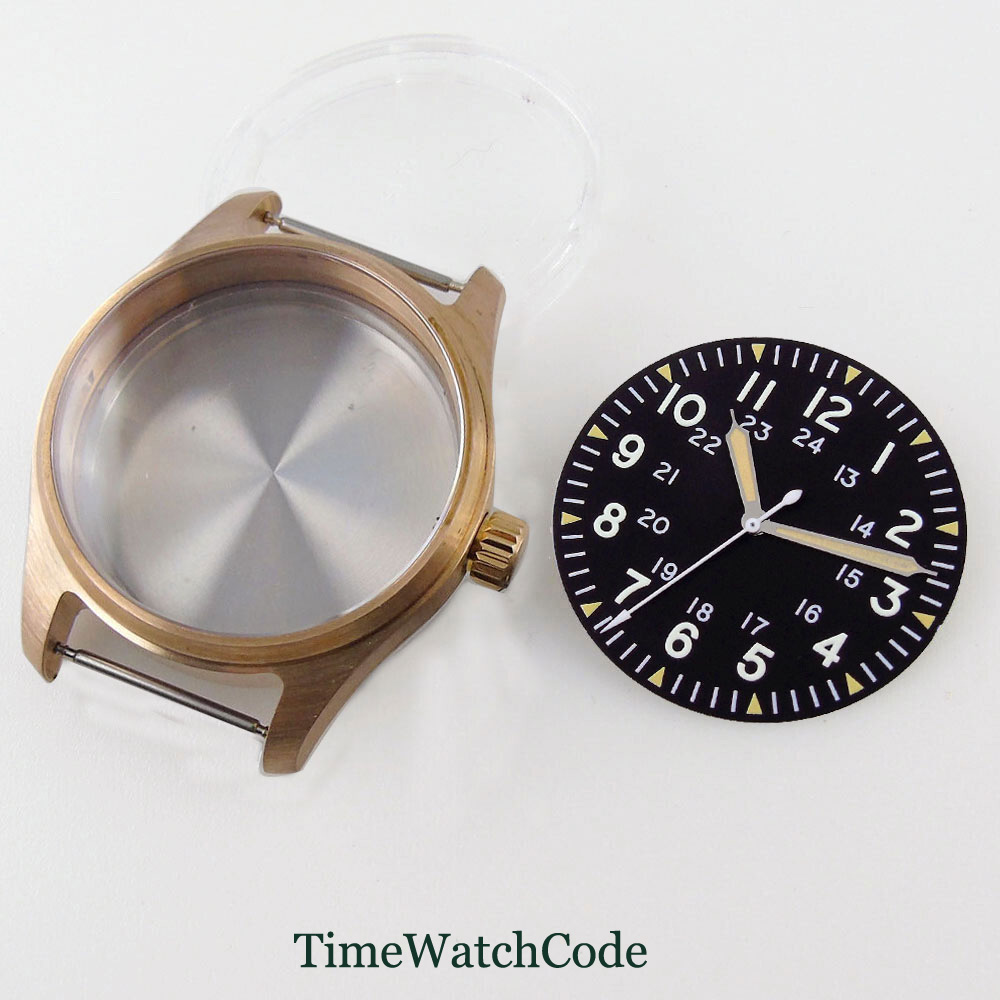 39mm Pilot Diver Watch Case So – Bronze Case Watch recenzja i cena