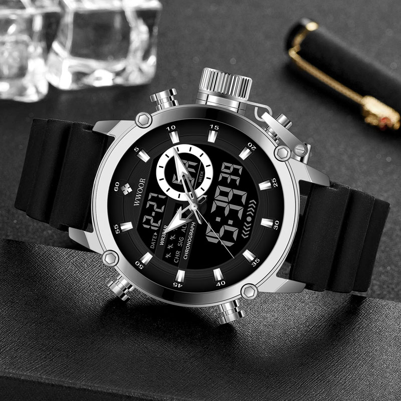 WWOOR luksusowej marki męskie  – Luxury Watch All Black recenzja i cena