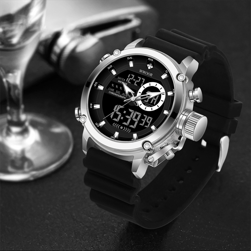 WWOOR luksusowej marki męskie  – Luxury Watch All Black recenzja i cena