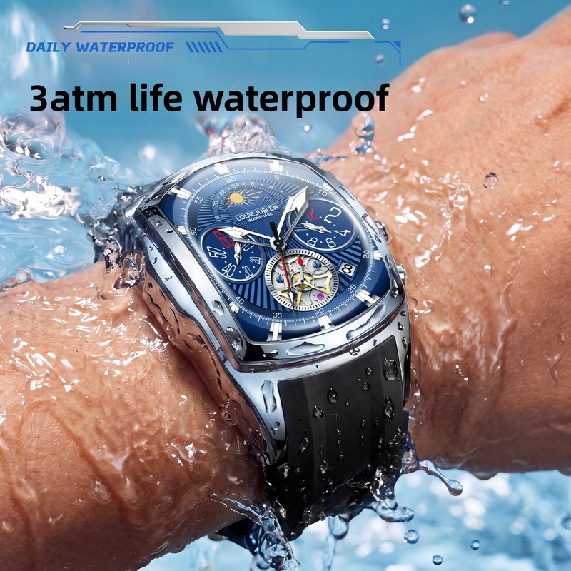 Męski luksusowy zegarek kwarco – Tourbillon Movement Watch recenzja i cena