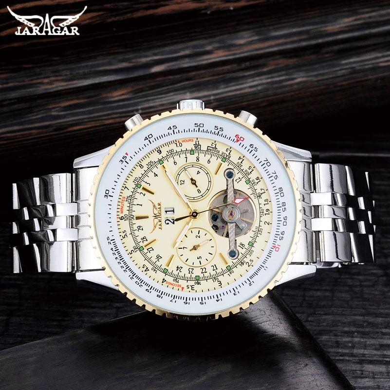 JARAGAR męskie zegarki luksuso – Tourbillon Movement Watch recenzja i cena