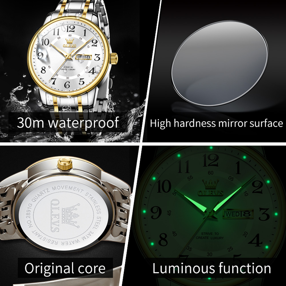 OLEVS Męskie zegarki codzienne – Luxury Watch Arabic recenzja i cena
