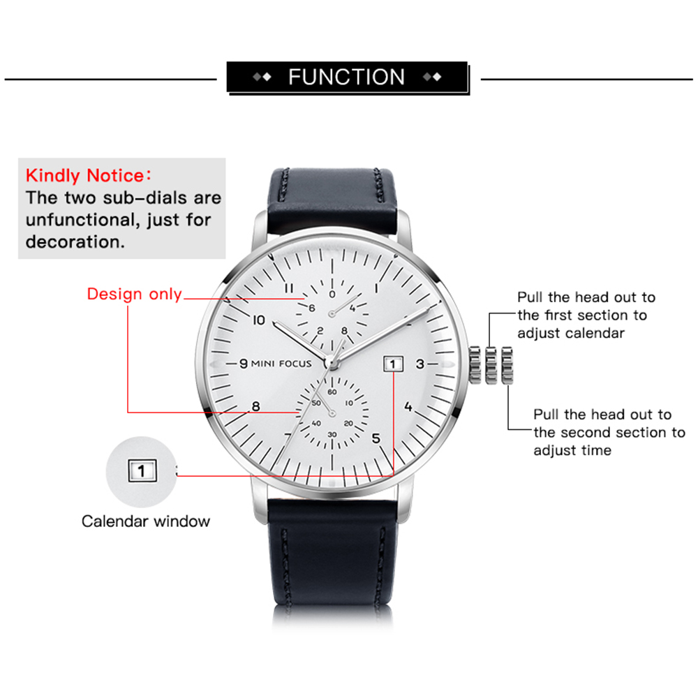MINI FOCUS biznesowy zegarek k – Luxury Watch On Sale recenzja i cena