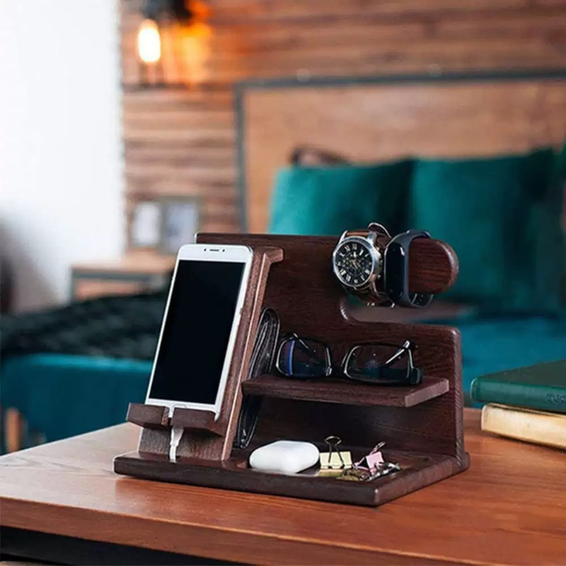 Stolik nocny z drewna orzechow – Luxury Watch House recenzja i cena