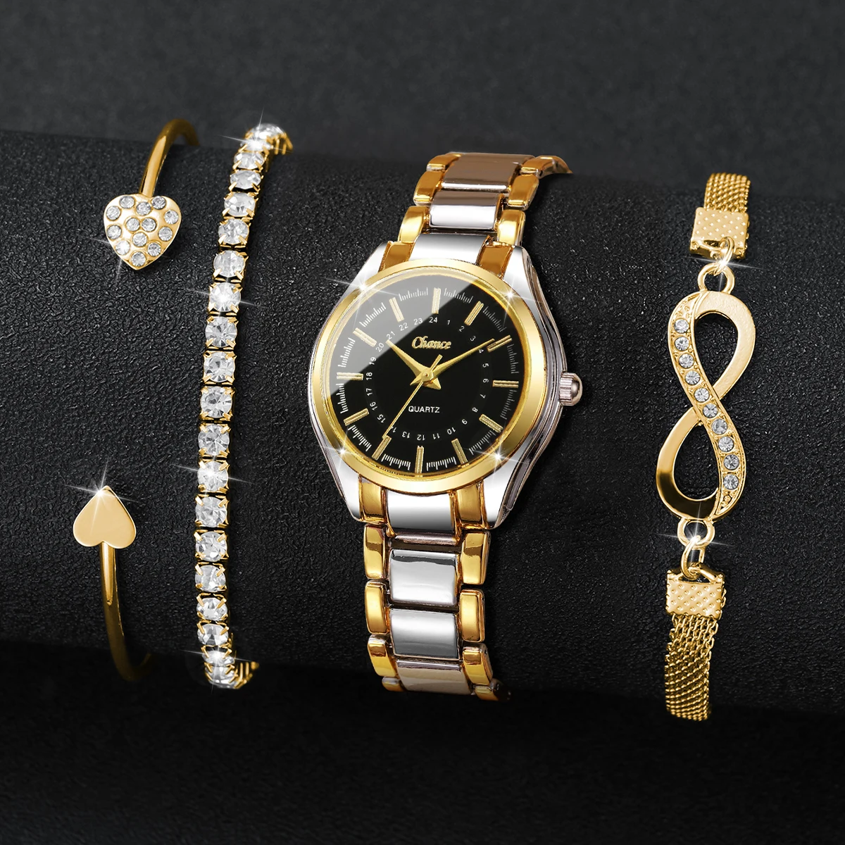 4 SZT. Elegancki Zestaw Damski – Luxury Watch Case Travel recenzja i cena