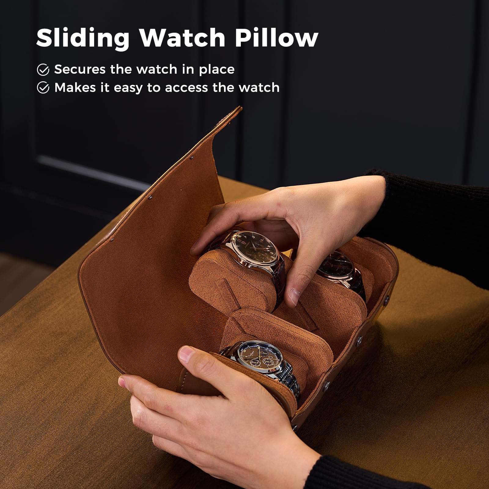Luksusowe etui na zegarki z PU – Luxury Watch Case Travel recenzja i cena