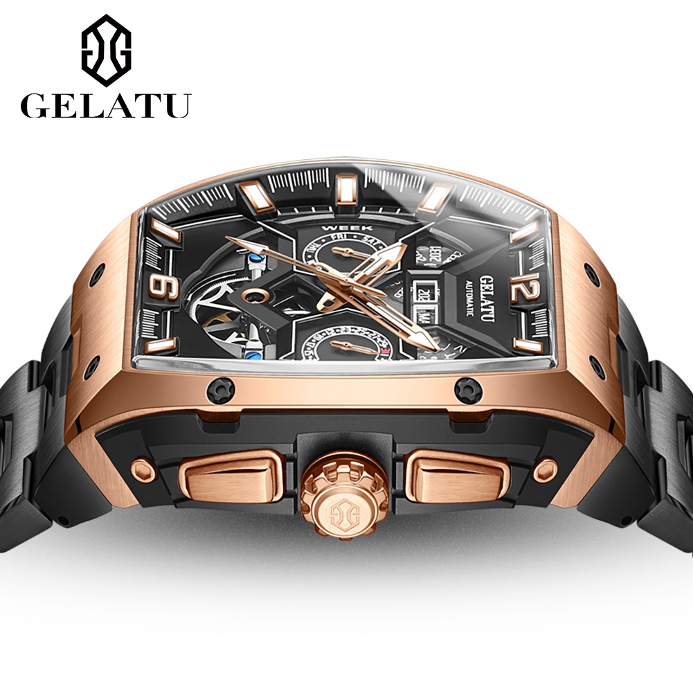 Reloj Hombre zegarki męskie GE – Tourbillon Movement Watch recenzja i cena