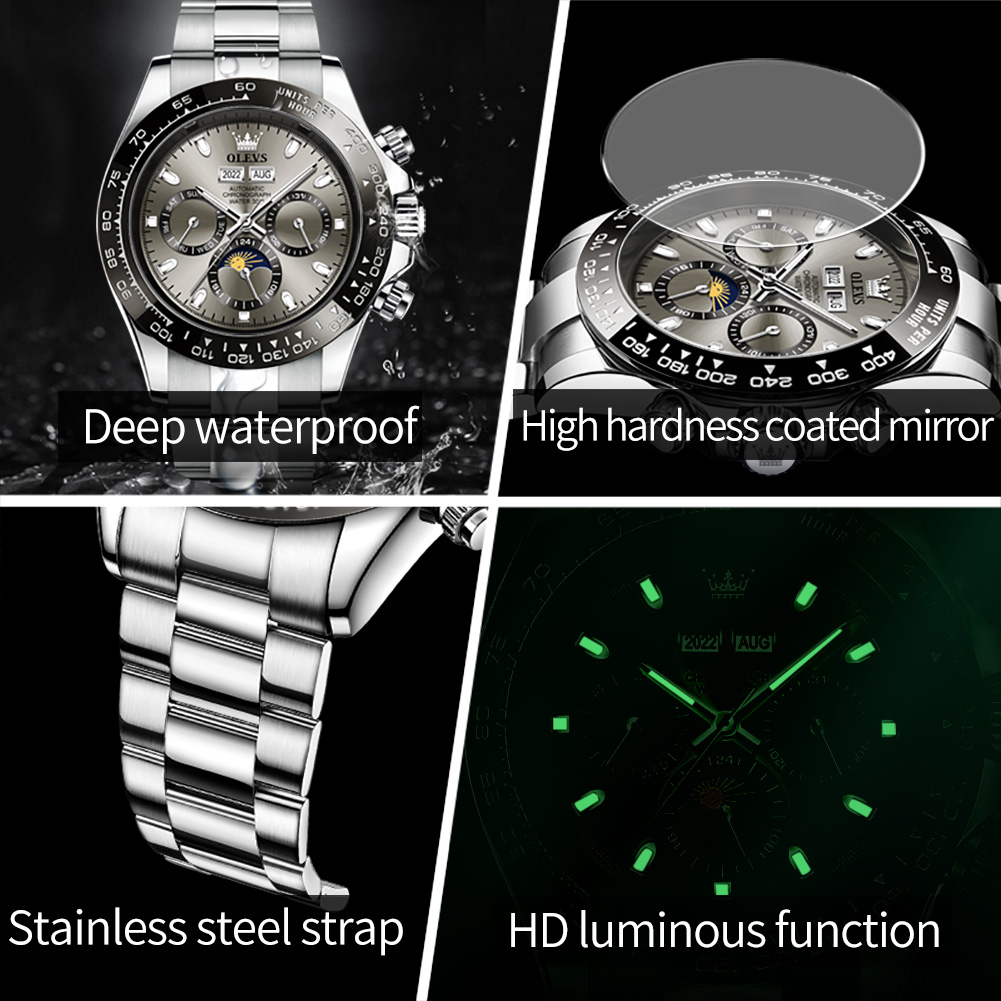 OLEVS 6654 luksusowy męski zeg – Luxury Watch Omega recenzja i cena