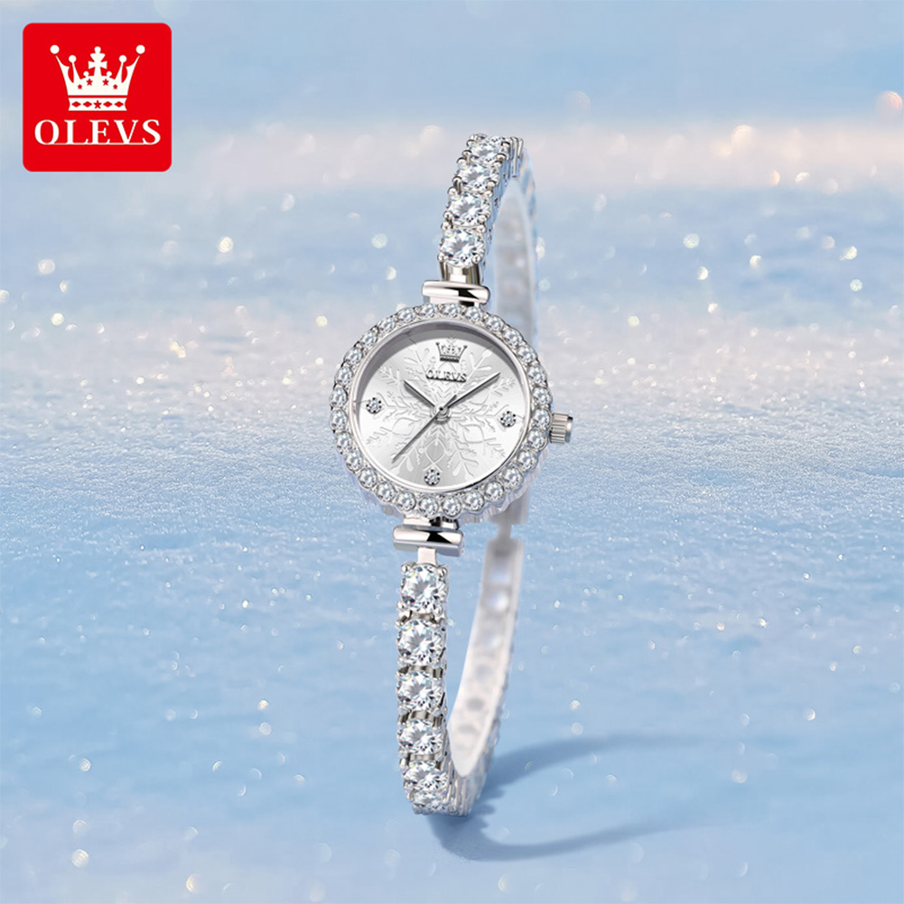 Zegarek damski OLEVS 5889, luk – Luxury Watch E Jewellery recenzja i cena