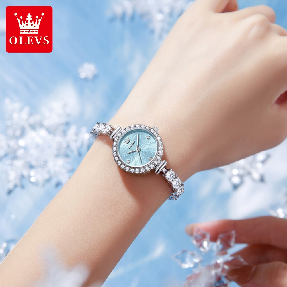 Zegarek damski OLEVS 5889, luk – Luxury Watch E Jewellery recenzja i cena