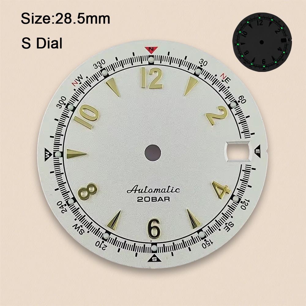 Tarcza zegarka NH35 z logo S,  – Bronze Case Watch recenzja i cena