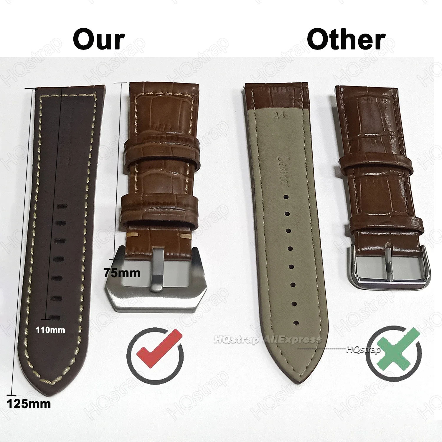 Skórzany uniwersalny pasek zam – Luxury Watch Panerai recenzja i cena