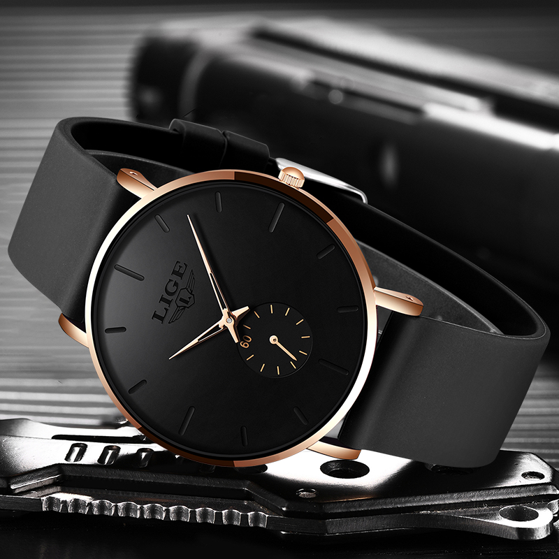 LIGE nowe mody męskie zegarki  – Luxury Watch Collection Box recenzja i cena