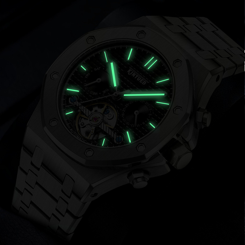 KINYUED marka moda niebieski z – Tourbillon Movement Watch recenzja i cena