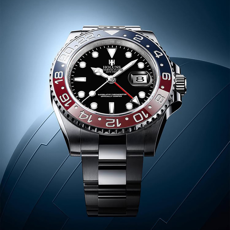 1 szt. Męski srebrno-czarny ze – Luxury Watch Omega recenzja i cena